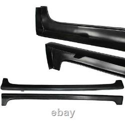 Side Skirts Rocker Panels Black For Honda Civic 9th 4-Door 2012 2013 2014 2015