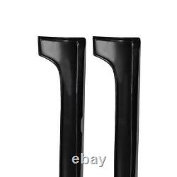 Side Skirts Rocker Panels Black For Honda Civic 9th 4-Door 2012 2013 2014 2015