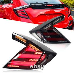 Smoke Tail Lights For Honda Civic Hatchback 2017-2021 Mugen FK7 FK8 Rear Lamps