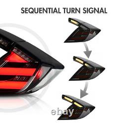 Smoke Tail Lights For Honda Civic Hatchback 2017-2021 Mugen FK7 FK8 Rear Lamps