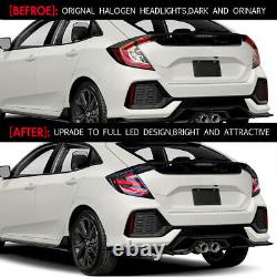 Smoke Tail Lights For Honda Civic Hatchback 2017-2021 Mugen FK7 FK8 Rear Lamps