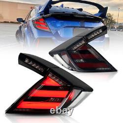 Smoke Tail Lights For Honda Civic Hatchback 2017-2021 Mugen FK7 FK8 Rear Lamps