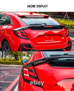 Smoke Tail Lights For Honda Civic Hatchback 2017-2021 Mugen FK7 FK8 Rear Lamps