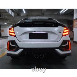 Smoke Tail Lights For Honda Civic Hatchback 2017-2021 Mugen FK7 FK8 Rear Lamps