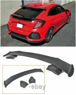 Spoon Style Rear Spoiler Roof Wing ABS Plastic For Civic 5Dr Hatchback 17-UP JDM