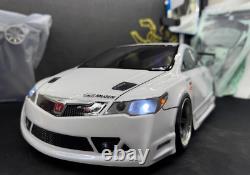 TC122 1/10 Honda Civic FD2 MUGEN Body Shell Working Headlights