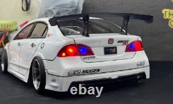 TC122 1/10 Honda Civic FD2 MUGEN Body Shell Working Headlights