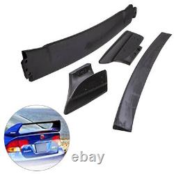 Trunk Wing Spoiler For Honda Civic 06-11 4DR Sedan Unpainted Mugen Style RR 4Pic