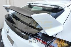 Type-R Style CARBON FIBER Rear Trunk Lip Spoiler For 16-Up Honda Civic Hatchback