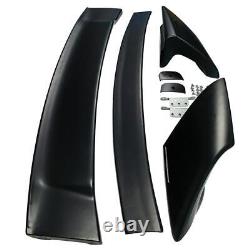 Unpainted Mugen Style RR 4Pic Trunk Wing Spoiler For Honda Civic 06-11 4DR Sedan