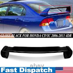 Unpainted Mugen Style Rear Trunk Spoiler Wing For 2006-2011 Honda Civic Sedan US