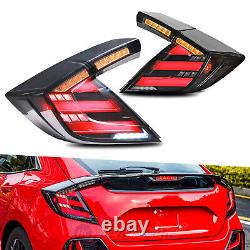 Used Clear Tail Lights For Honda Civic Hatchback 2017-2021 Mugen FK7 FK8 Rear