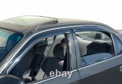 WellVisors For 96-00 Honda Civic 4Dr Premium Series Side Window Visors Deflector