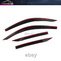 Window Visor Fits 16-20 Honda Civic Coupe Mugen Style Rain Guard 4PCS with Mugen