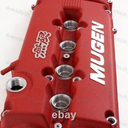 X1 MUGEN Racing Rocker Valve Red Cover for Honda Civic B16 B17 B18 VTEC B18C GSR