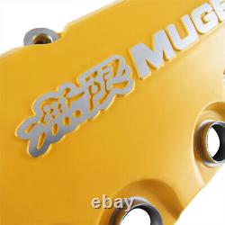 Yellow MUGEN Sty Racing Engine Valve Cover For Honda Civic D16Y8 D16Y7 VTEC SOHC